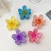 Egg Flower Hair Claw Clip for Women Korean Solid Color Flower Grab Clip Simple Fashion Shark Clip Girl Hair Accessories