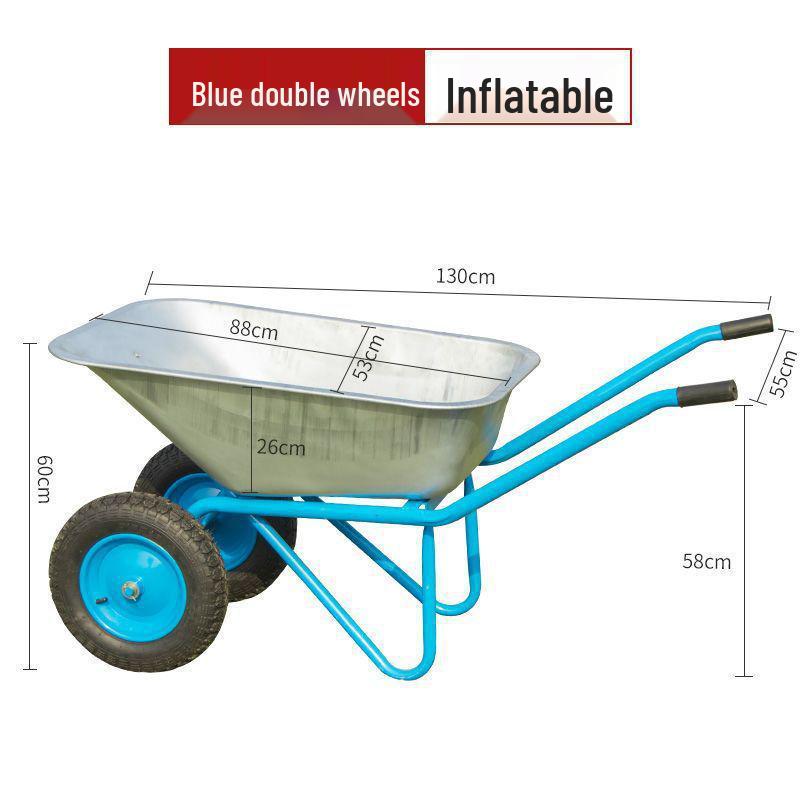 Сверхпрочная тачка для строительства и сельского хозяйства: Легкий в управлении самосвал для грязи, песка и почвы
