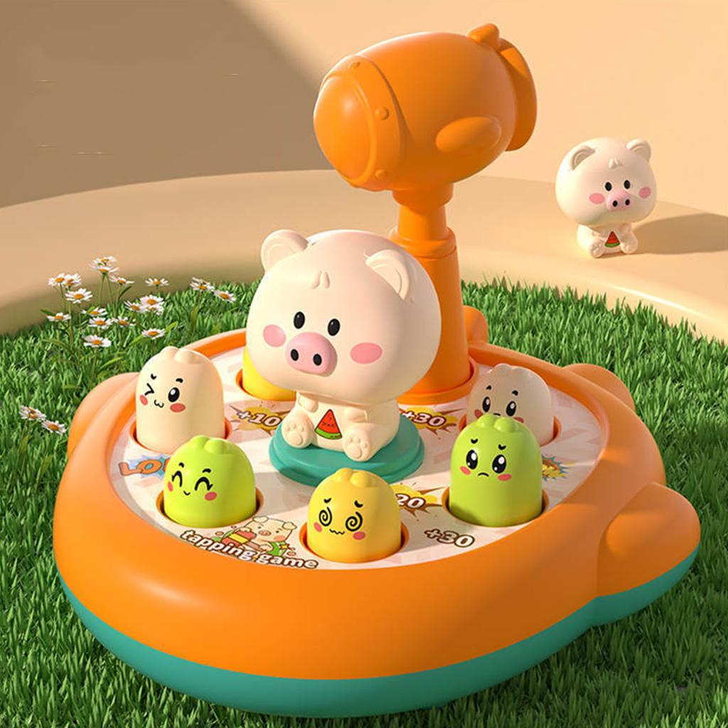 Kids Whack Desktop Toy Animal Shaped Improve Coordination Educational Hammering Pounding Toy Pig