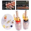 2x Amplifier Speaker Terminal Binding Post 4mm Clear Copper