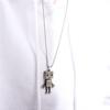Punk Hip Hop Stainless Steel Metal Pendant Choker Robot Necklace Man Necklace Birthday Present