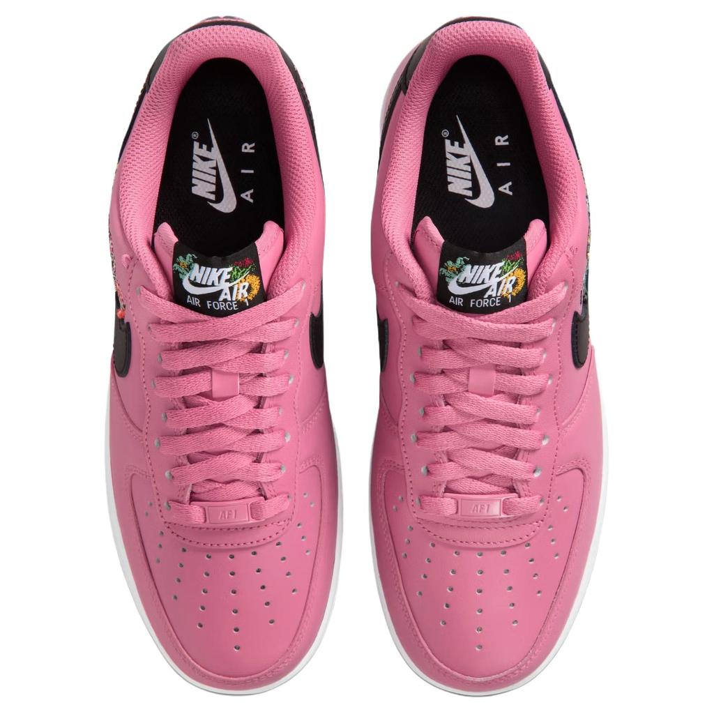 Nike Air Force 1 Low Premium Принимаем все цветы - Пион Женские кроссовки Розовый Черный-Металлик-Золотой-Белый IB6644-600