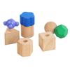 Children'S Montessori Early Education Wooden Screw Building Block Baby Hand-Eye Coordination Training Kindergarten Teaching Aids Educational Toys