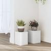 VidaXL Plant Stands 2 Pcs White 15x15x20 Cm Engineered Wood, Flower Stand, Pot Stand, Support for 852888