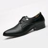 New Men's Leather Shoes British Large Size Pointed Toe Men's Trendy Polished Leather Business Wedding Shoes Men's Single Shoes