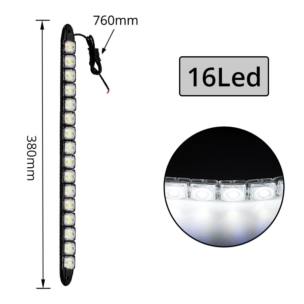 1PCS DRL COB White Flexibles Fog Lights Day Times Running Auto Head Lamp Waterproof 10w Bright Led Car Styling Gluttonous Snake