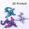 14 см 3D-печатный Магический Крылатый Дракон Подвижные Суставы Игрушка-Антистресс Вращающийся Сочлененный Настольное Украшение для Офиса Игрушечные Поделки Подарок