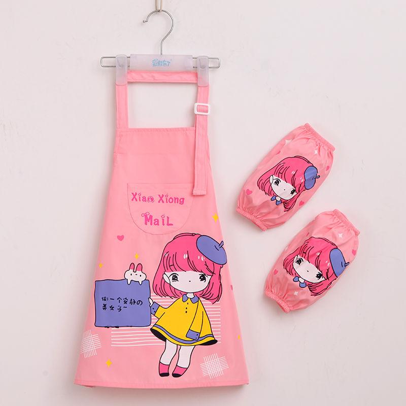 Водонепроницаемый фартук, детская одежда для рисования, ученики начальной школы в кухонных чехлах, защитная одежда для рисования для мужчин и женщин в детском саду.