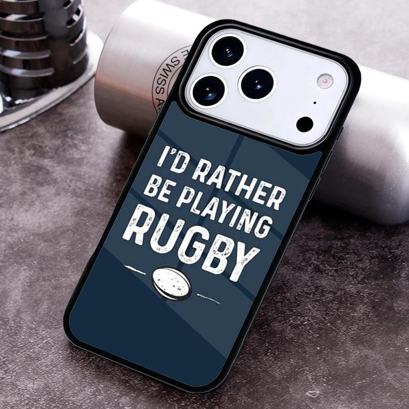 Rugby Football Sport Phone Case for iPhone 17 16 15 Pro Max Air 14 13 12 11 Plus Shockproof Capa Cover