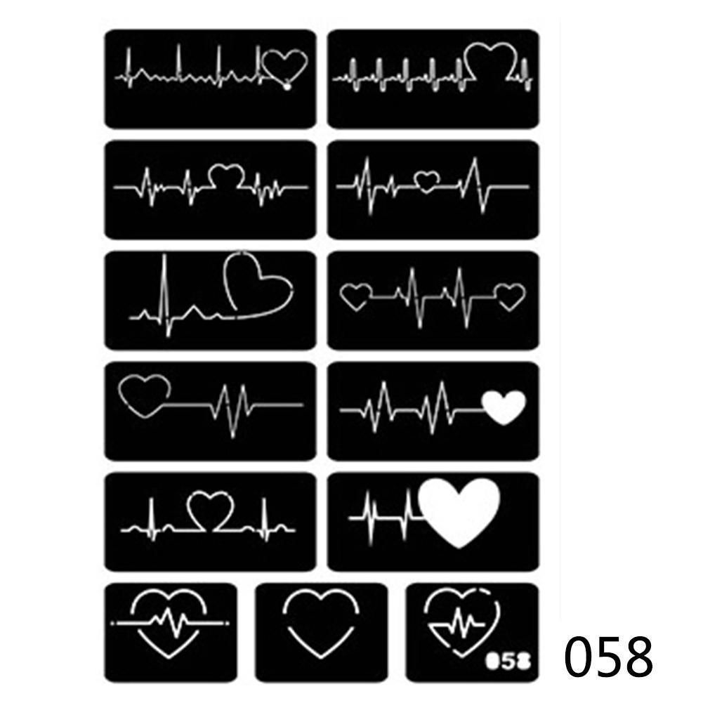 40 стилей, маленькие трафареты для татуировок с аэрографом для женщин и детей, шаблон для рисования, трафарет для татуировки хной для рисования, блестящие татуировки