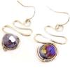 [L5100] — Дизайнерские серьги «Скарлетт» фиолетового цвета