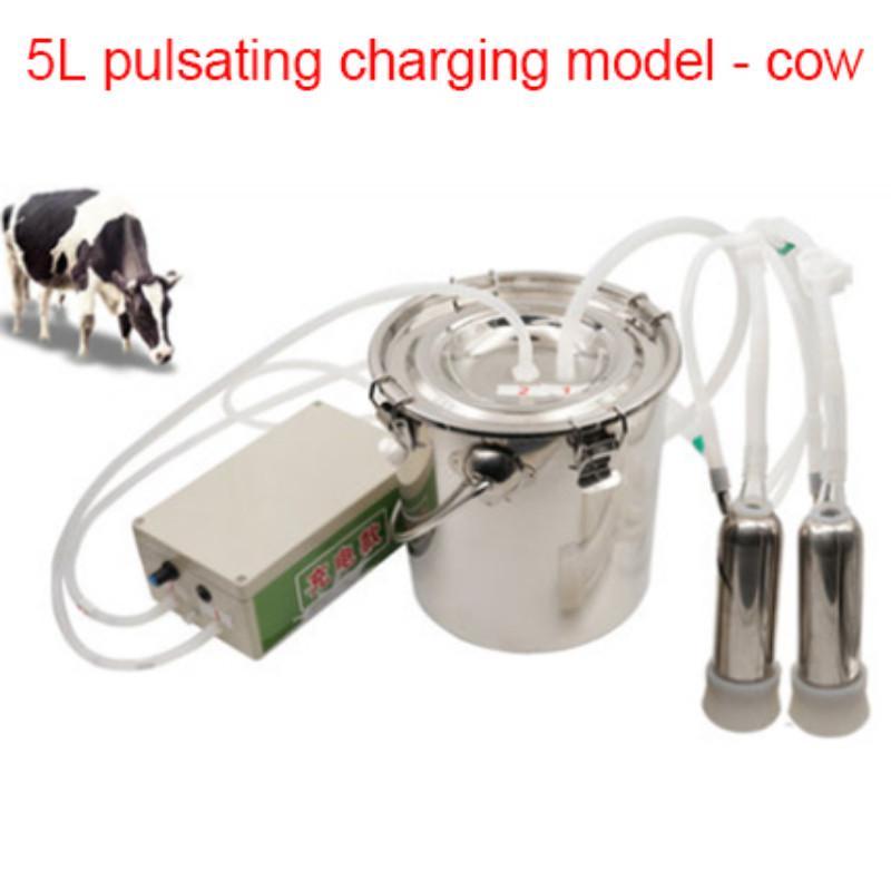 3L/5L доильный аппарат автоматический электрический и пульсирующий для коров, коз, овец, вакуумный насос, доильное ведро из нержавеющей стали