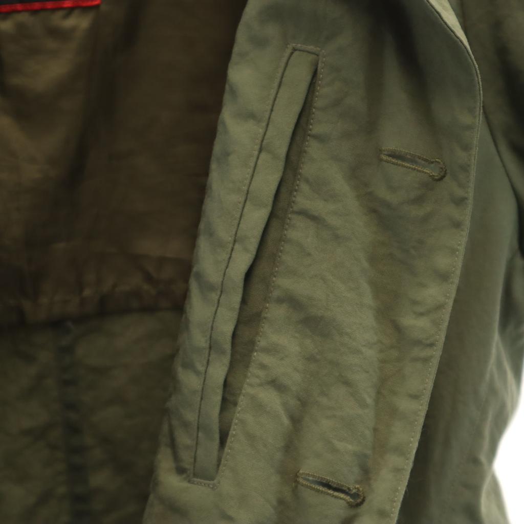 green label relaxing Stainless collar coat L khaki KOMATSU Men's Used