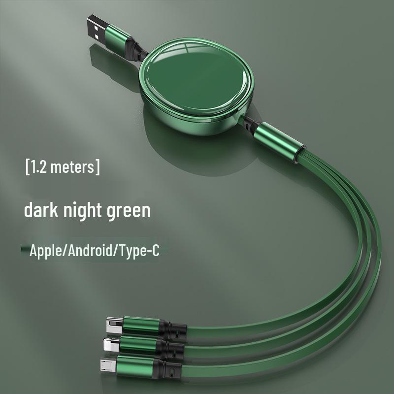 Быстрый 3-в-1 USB-кабель 100 Вт, Алюминиевый сплав, Индивидуальный логотип