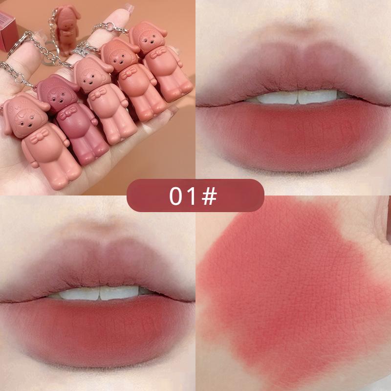 Kobeleen Star Girl Глазурь для губ Шесть цветов Брелок для губ Глазурь для губ Бархатный туман Отбеливающий матовый бархат