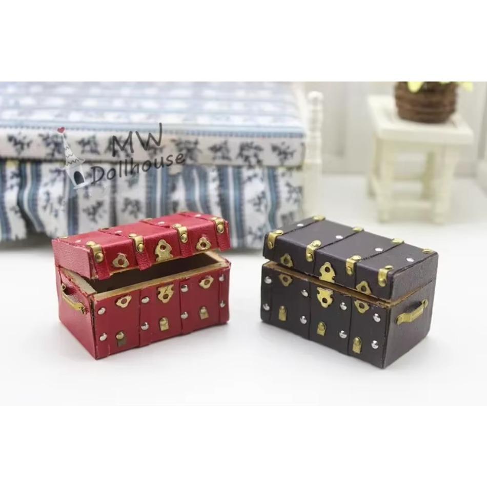 1 шт. Имитация деревянной коробки Кукла 12 точек BJD Кукла Ob11 Миниатюрная модель еды Игрушка Модель Сцена Шкатулка для драгоценностей Шкатулка для драгоценностей