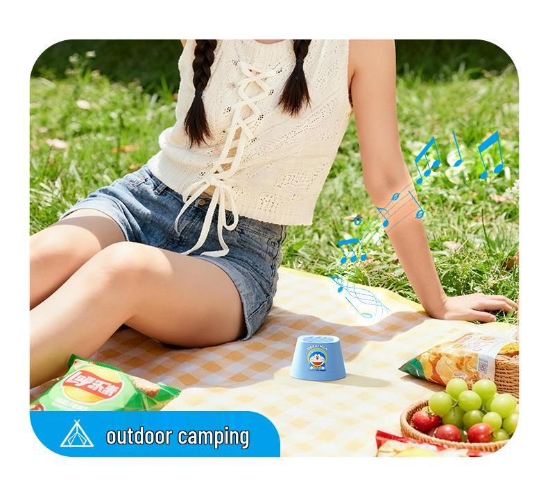 Doraemon TWS Магнитный Мини-динамик Bluetooth - Портативная подставка для стола и улицы