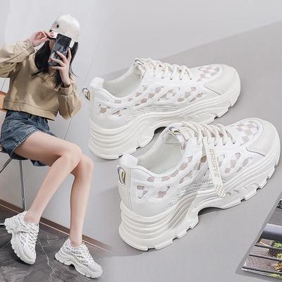 2024 осенняя версия новые папины кроссовки женские студенческие спортивные кроссовки для бега дышащие повседневные кроссовки с увеличением роста внутри