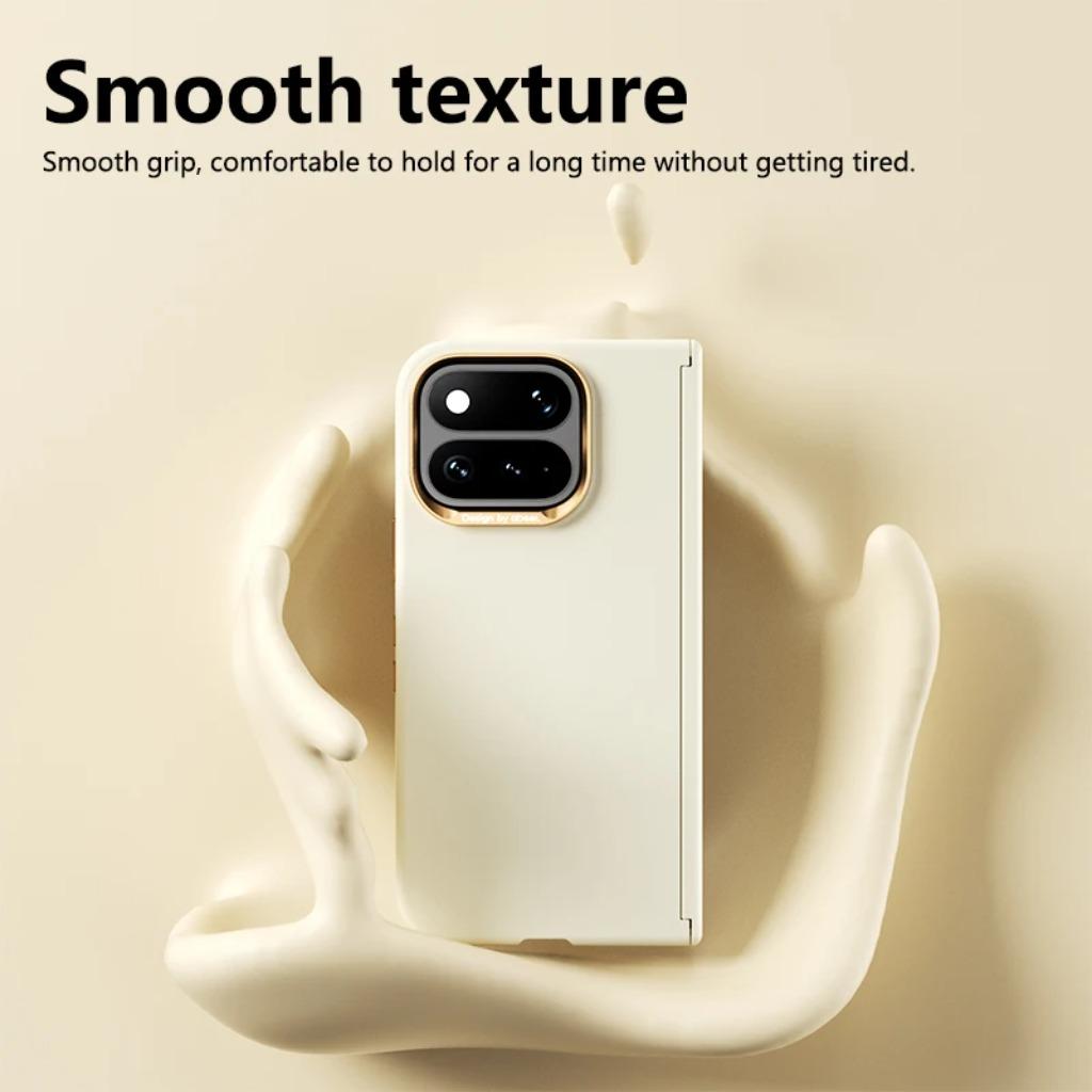 Plain Color Skin Feel Hinge Protection Phone Case for Google Pixel 11 Pro Fold for Magsafe Magnetic Wireless Charging Back Cover