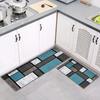 Geometry Kitchen Mat Soft Thickened Kitchen Floor Mat Waterproof Non-slip Oil-proof Floor Mat Runner Rug