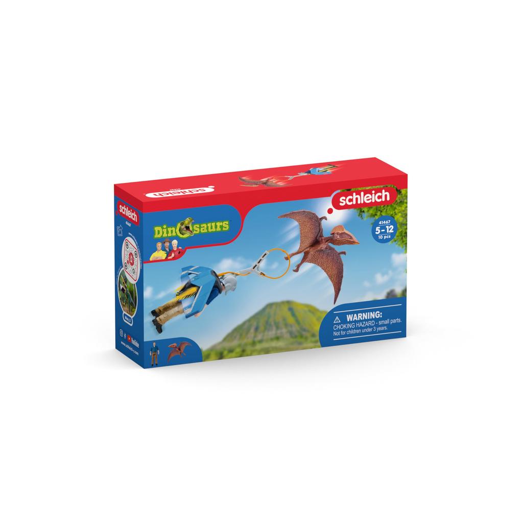 Schleich Динозавр с реактивным ранцем и птерозавр 41467