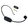 Tmei 2.4G Wireless Headset with Microphone, Stage, Portable Speaker, Lightweight, 3.5mm Stereo Mini Plug, Black (Black)