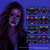 Disposable Face Decals for a Spookys Look 3D Horror Halloween Face Tattoo Decals Self Adhesive Body Art Stickers for Cosplay