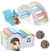 Exercise Teeth Care Small Animals Wooden Rainbow Hamster Toys Hamster House Chew Grass Balls
