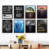 Wild Lion Letter Motivational Quote Art Posters and Prints On Canvas Painting Decorative Wall Art Picture for Office Home Decor