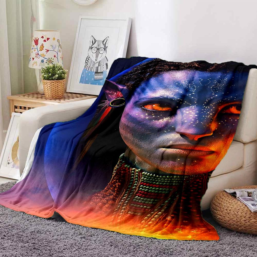 Avatar Theme Printed Blanket - Perfect for Couch, Bed, Travel & Outdoor Use | Machine Washable, Cozy & Durable.