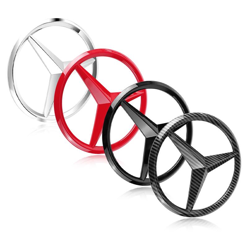 1Pcs Car Front Grille Badge Decal Cover Emblem for Mercedes Benz C E Class GLA GLK ML GLC GLE W204 W205 W210 W211 W212 W213