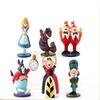 6 шт./комплект Мультяшные Фигурки Действия «Алиса в Стране Чудес» Disney Аниме ПВХ Игрушки Коллекционная Модель Кукла Украшение для Торта Подарки