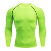 Мужская футболка для фитнеса с круглым вырезом и длинным рукавом, обтягивающие спортивные топы, быстросохнущие пуловеры для фитнеса, футболки, спортивная одежда