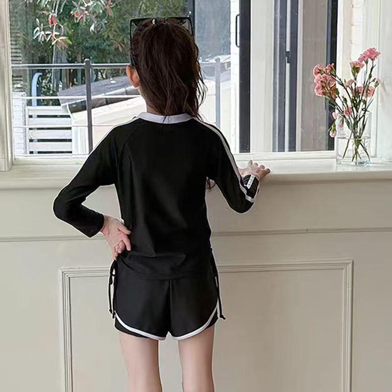 Комплект тренировочного купальника из двух частей для девочек-подростков