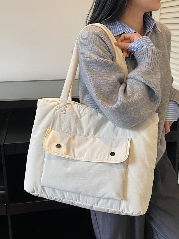 Women's Cross-Border Tote: Fashionable, Simple, Versatile, Large-Capacity Shoulder Bag for Daily Commute.