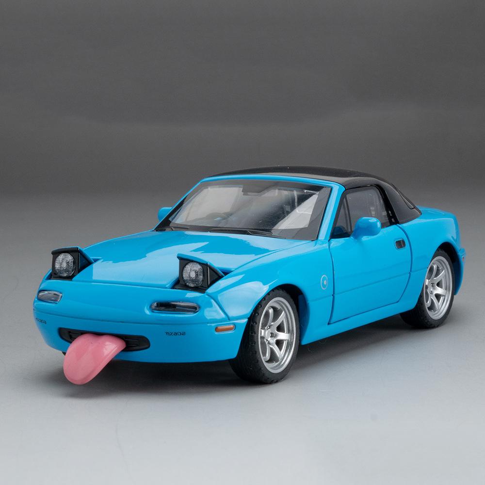 1:Масштаб 32 MX5 RX7 Модель Игрушечной Машинки Литой Металл Двери Открываются Оттяни Назад Симуляция Модели Суперкаров Детские Подарки Коллекция