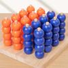 Wooden Toy Gobang 3D Connect Four In A Row 4 Beads In Line Board Brain Game Wood Pillar Bead Chess Boy Girl Friend Birthday Gift