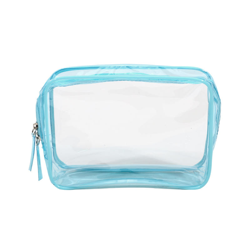 1pc PVC Makeup Bag Transparent Waterproof Large Capacity Cosmetics Travel Storage Bag In Plastic Zipper Toilet Bag