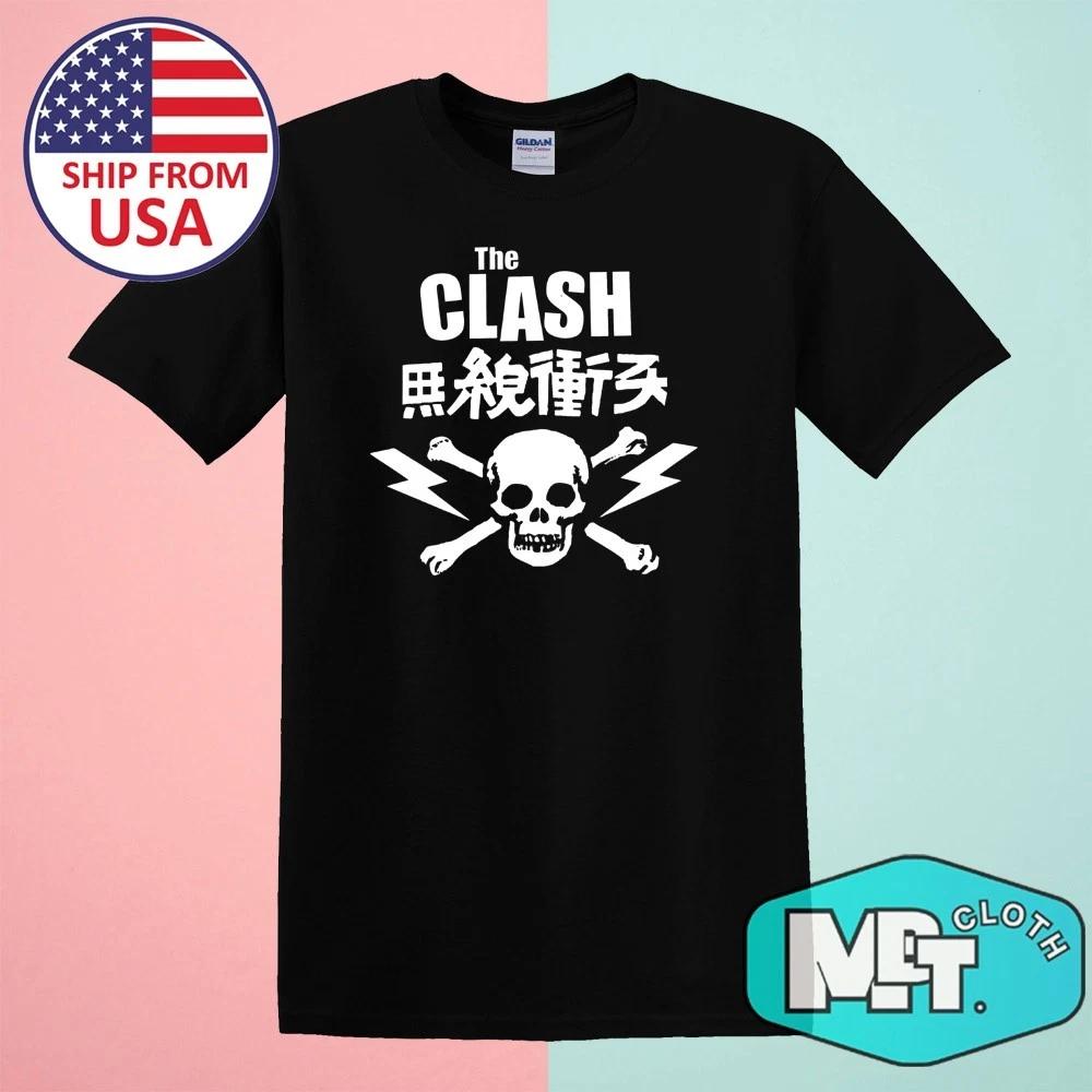 The Clash Skull Men's Black Size S-5XL