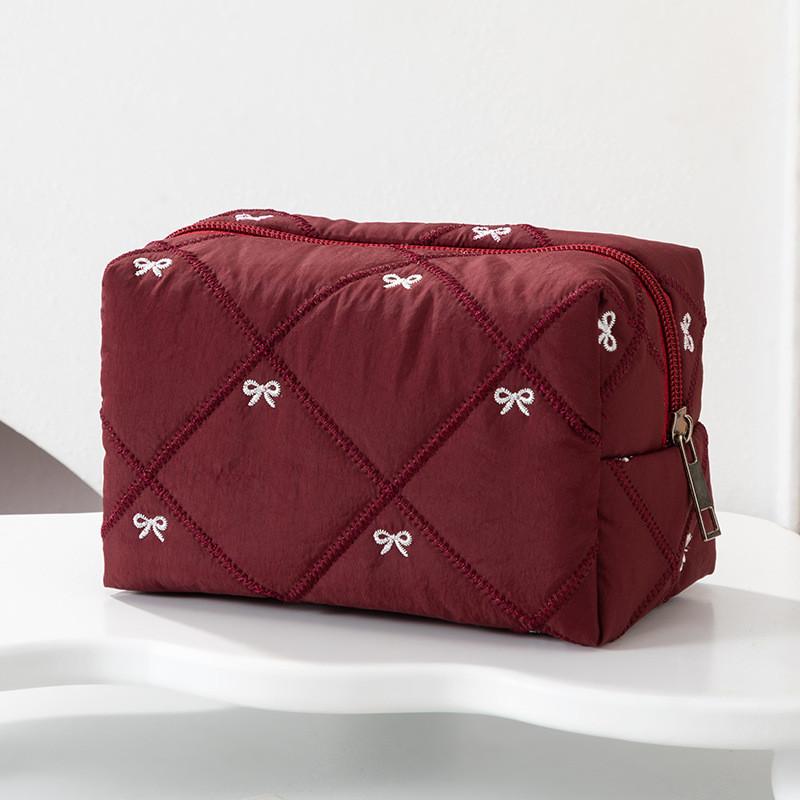 Butterfly Knot Cosmetic Bag For Travel And Home Use With Lightweight Durable Polyester Fabric