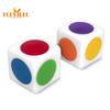 Красочные игральные кости — 10 шт., 16 мм, обучение основным и вторичным цветам, увлекательные обучающие игры, прочный акрил, 6-сторонние обучающие кубики для распознавания цветов