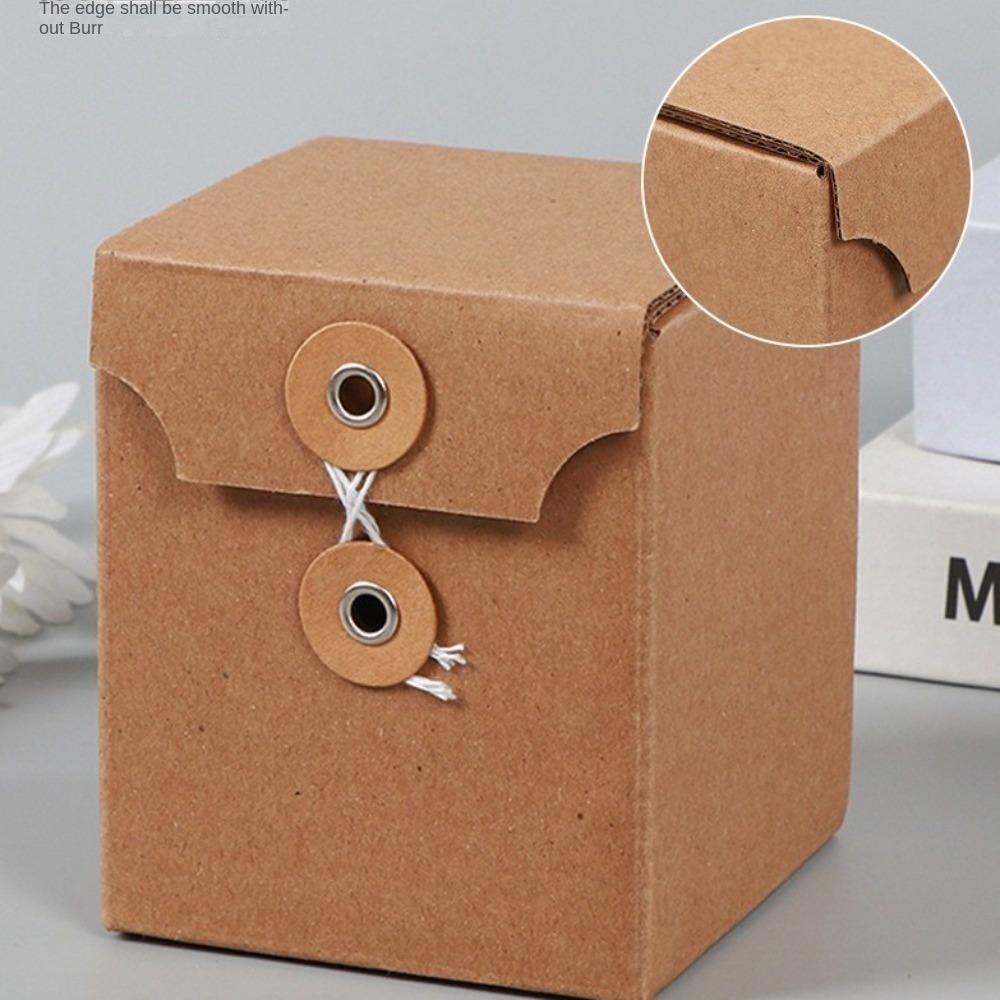 5 шт. Маленькая Большая Размер Бумажная Подарочная Коробка Крафт-Бумага Коробка для Упаковки Косметики Детский Душ