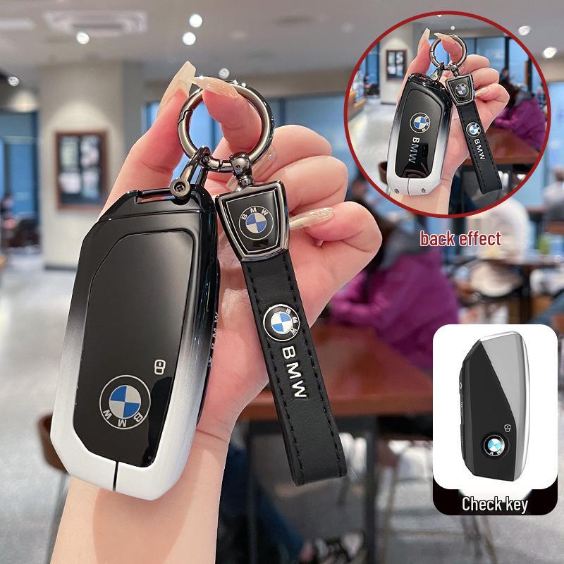 BMW 7 Series Key Case for 2023 Models: 740, 735Li, X7, iX, i7 - Metal Buckle Shell