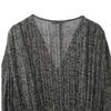 Women's Spring Fashion Metallic Thread Print Dress, European American Style