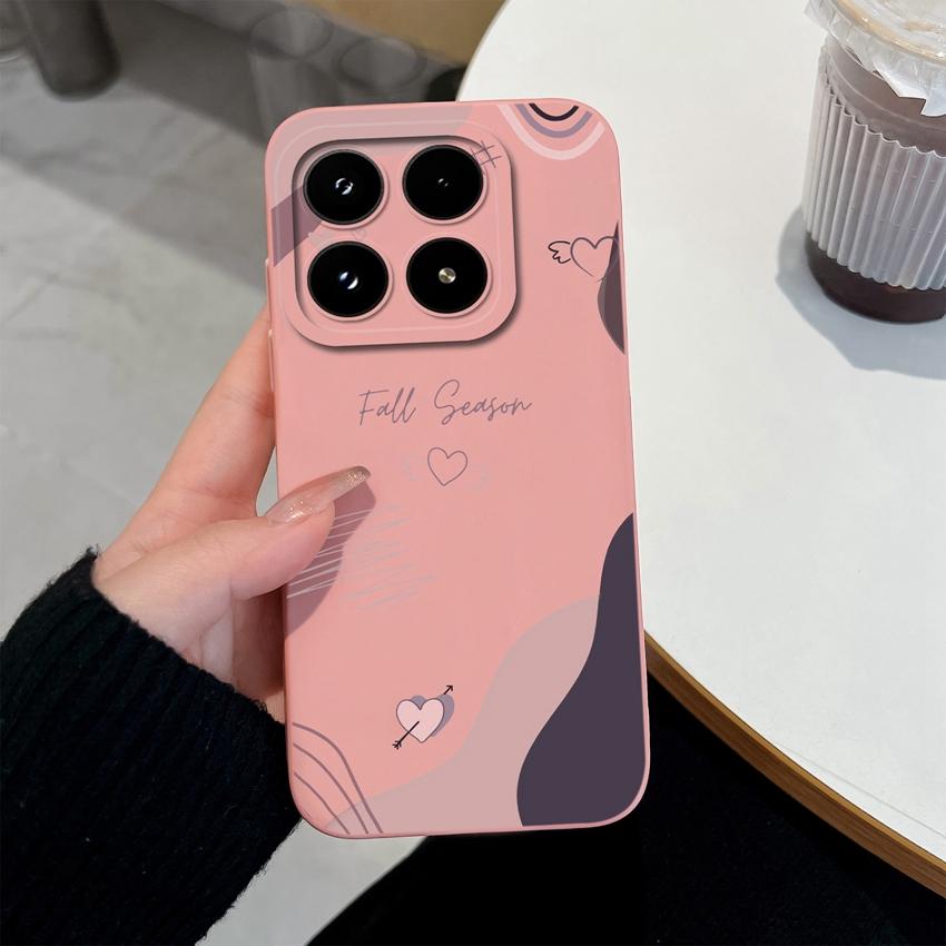 Многоцветный Чехол для Телефона с Узорами в Виде Сердечек Любви Для Xiaomi 17 15 15T 14T Pro Poco M7 M8 F7 F8 C71 C75 Ударопрочный Силиконовый Задний Чехол-Ракушка Для Xiaomi Capa