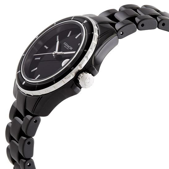 Coach PRESTON Кварцевые женские часы с черным циферблатом 14503805