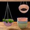 Bracketplant Succulent Plant Balcony Flower Pots Chains Flowerpot Hanging Basket Rattan Pattern