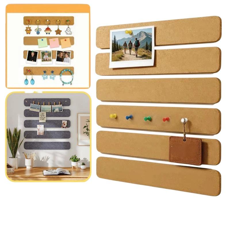 1pcs Cork Board Strips Self Adhesive Small Cork Board For Wall Desk Home Classroom Office For Paste Notes Photos Schedules