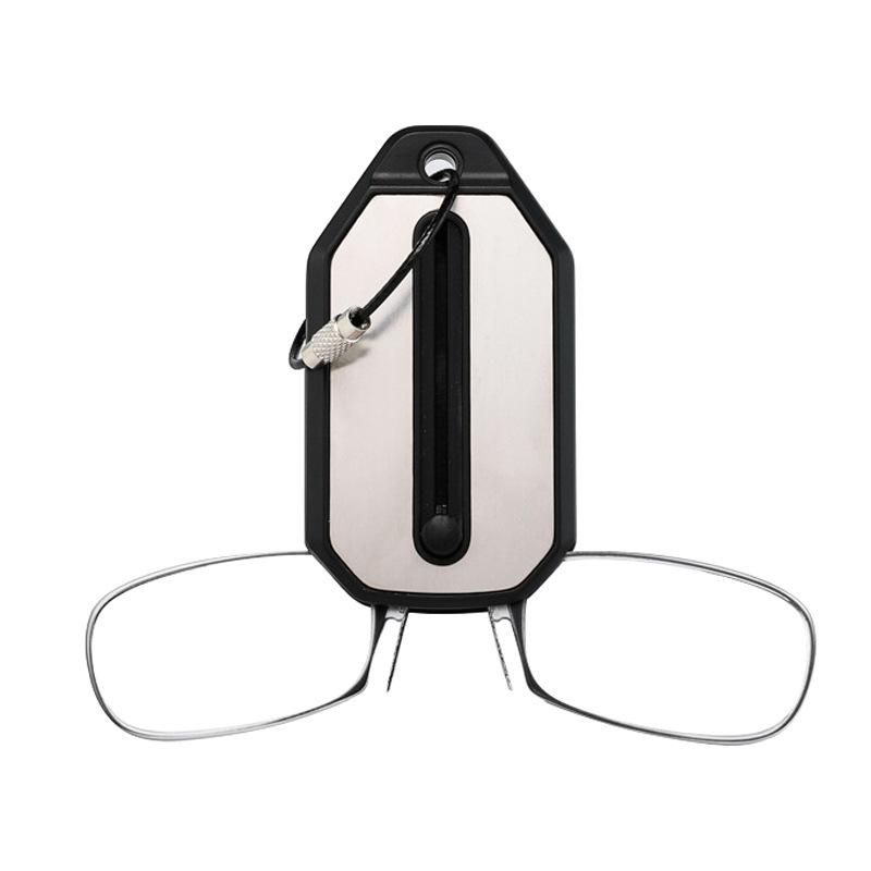 Nose clip, reading glasses, legless mini portable reading glasses keychain, reading glasses for the elderly, simple and modern