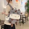 Школьная сумка1011 Модная Милая Мультяшная Контрастная Цветовая Сумка из Теленка Модный Рюкзак Для Выхода Большая Вместимость Средний и Студенческий Школьный Рюкзак